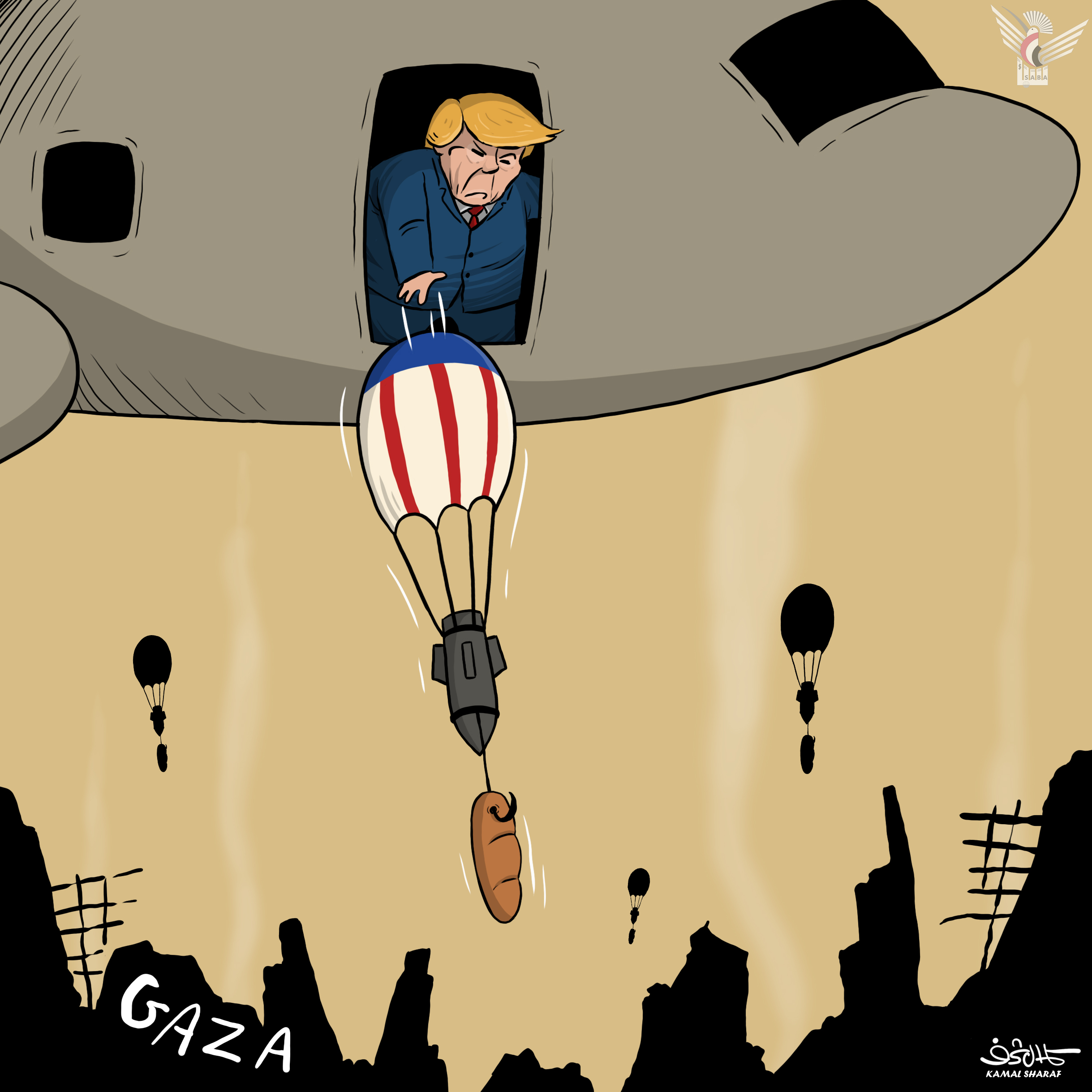 مساعدات ترامب لغزة