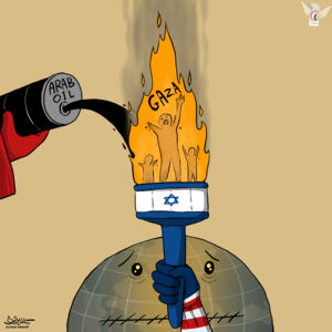 إحراق النازحين في غزة