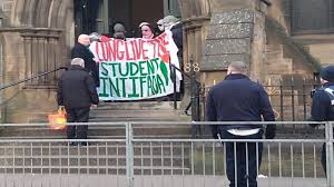 Students at Glasgow University occupy Campus Building in protest against investments with Israeli Occupation Students at Glasgow University occupy Campus Building in protest against investments with Israeli Occupation