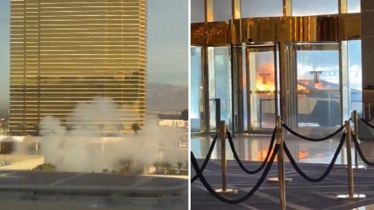 Tesla Cybertruck explodes in front of Trump's luxury hotel in Las Vegas Tesla Cybertruck explodes in front of Trump's luxury hotel in Las Vegas