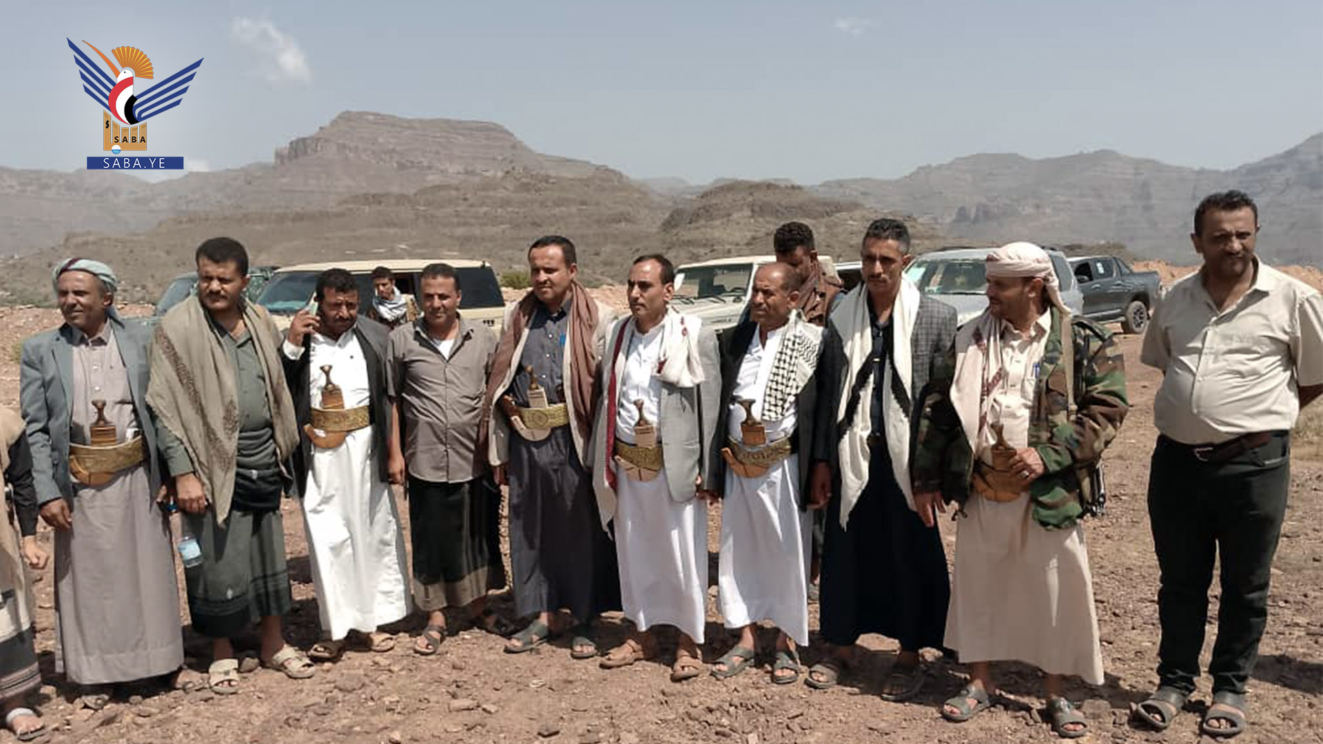 Eid-Besuche bei den stationierten Personen. an der Maris-Front in Al Dhalea Eid-Besuche bei den stationierten Personen. an der Maris-Front in Al Dhalea
