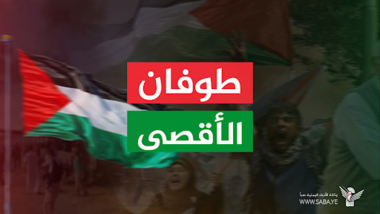 Una multitud llegó a la plaza Al-Sabeen en una marcha: “Estamos llegando en el décimo año y Palestina es nuestra primera causa