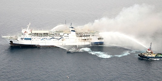 Ten people killed in Philippine ferry fire