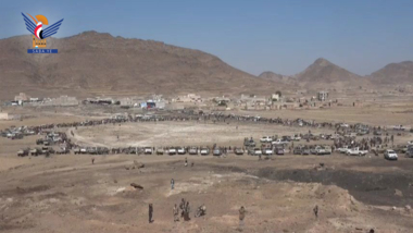 Une tribu à Dhamar en solidarité avec le peuple palestinien Une tribu à Dhamar en solidarité avec le peuple palestinien