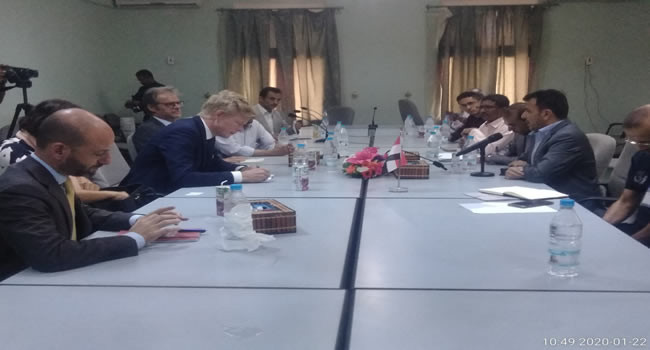 Health Minister discusses with European ambassadors health situation in Yemen