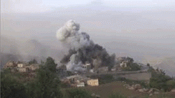310 Luftangriffe des Aggressionsluftwaffe auf Nehm, Marib und Al-Dschouf im Februar