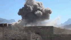 Aggressionsluftwaffe fliegt 11 Luftangriffe auf der łAl-Bayda an
