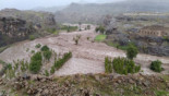 Torrents sweep agricultural land away in Sanaa province