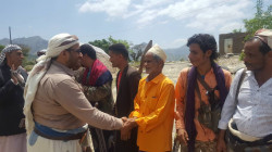 Le directeur des affaires humanitaires à Taiz inspecte les conditions des combattants dans les fronts d'Al-Selo, Haifan et de Al-Abous
