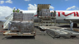 MSF cargo plane arrives at Sanaa airport