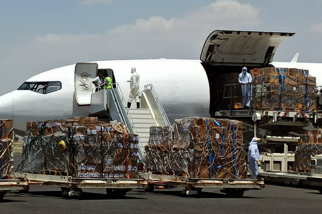 Two cargo planes arrive at Sanaa International Airport