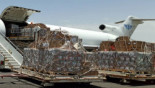 ICRC medical supplies plane arrives at Sanaa International Airport