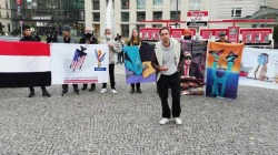 Protest der jemenitischen Gemeinschaft in Deutschland zur Verurteilung die US Aggression Verbrechen gegen Jemen