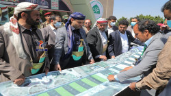 Le président Al-Mashat inspecte l'équipement de la place de la célébration pour commémorer l'anniversaire du prophète sur la place de Sabaeen