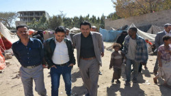 Der amtierende Minister für Menschenrechte inspiziert das Flüchtlingslager von Shamlan