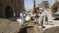 Travaux du projet d'assainissement dans le district d'Al-Thawrah, Sanaa,  commencent