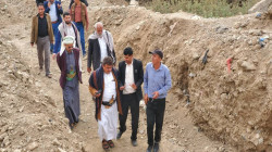 Flux du travail au projet de drainage des eaux à Cha'aoub, capitale Sanaa, inspectés