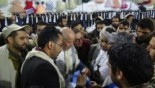 Al-Houthi opens Eid Charity Clothing exhibitions project in Ibb