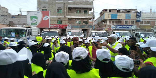Der Start einer Reinigungskampagne in der Stadt Hodeidah