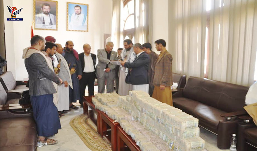 Montant de 83 millions de riyals en soutien à la Palestine,  dons des fils loyaux de Sanaa livrés aux CCDSP
