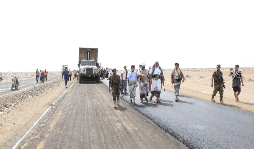 Einweihung der Asphaltierung der Al-Salif Junction Road in Hodeidah