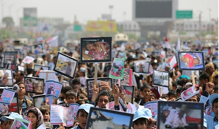 Yemeni children march denounces UN shameful stances