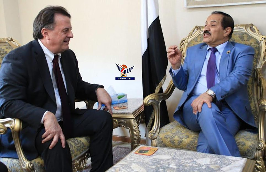 Der Außenminister trifft den OCHA im Jemen