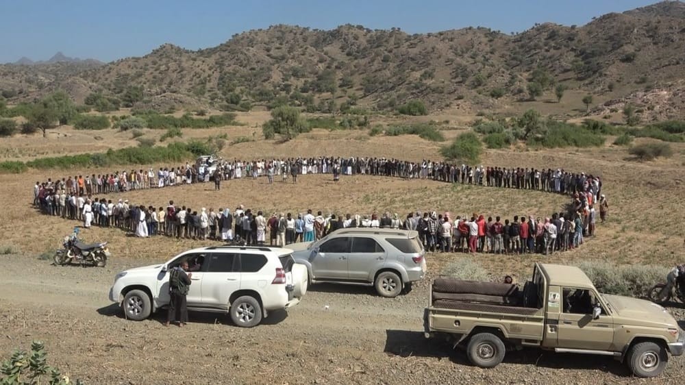 Courageux Fils de Rasyan, Ashjoub et Azd dans la Sharaab Al-Runah, Taiz, annoncent le Mobilisation Publique, Et Arhab,  Sanaa, reçoit une délégation de Bayda