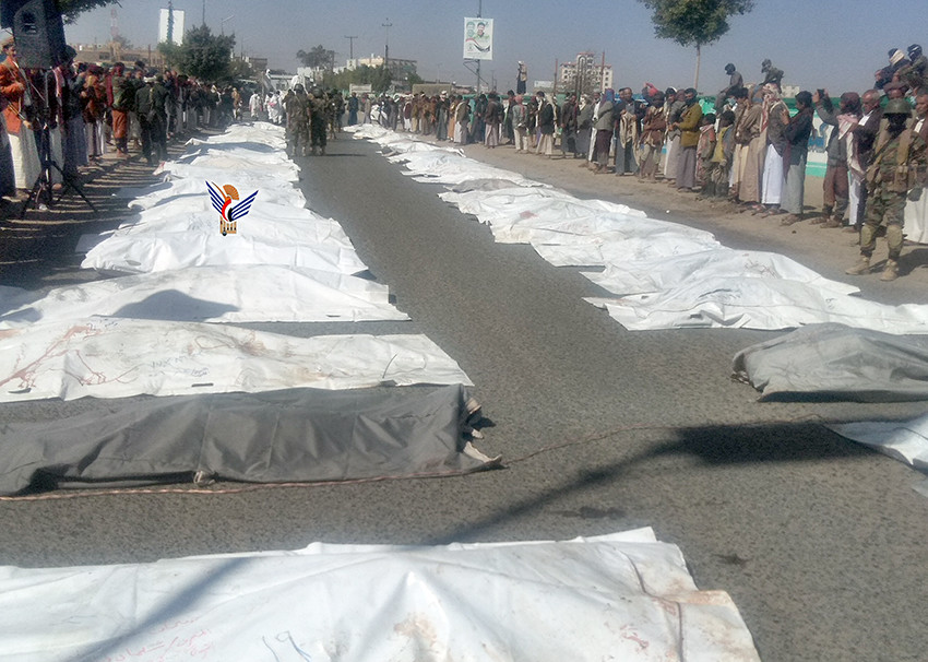 وزير الصحة يؤكد استكمال انتشال جثث ضحايا مجزرة العدوان بالسجن الاحتياطي بصعدة