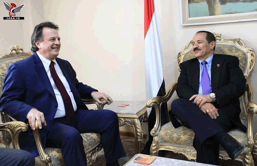 Le ministre des Affaires étrangères rencontre le Coordonnateur résident des Nations Unies au Yémen