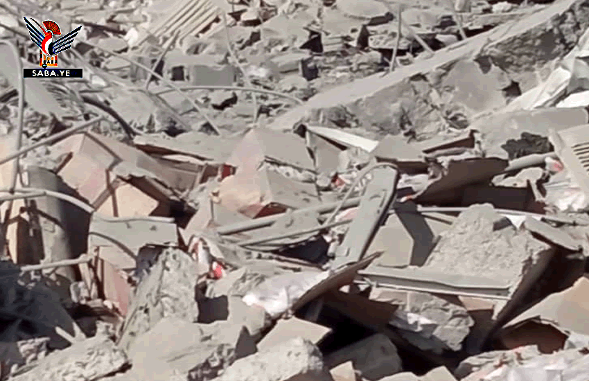 Kampfflugzeuge der Aggression zielen auf das Gebäude des Gesundheitsamtes in Al-Dschouf ab Kampfflugzeuge der Aggression zielen auf das Gebäude des Gesundheitsamtes in Al-Dschouf ab