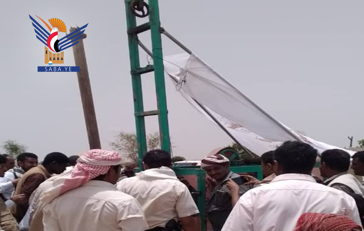 Einweihung der ersten lokal hergestellten artesischen Bohranlage in Hodeidah