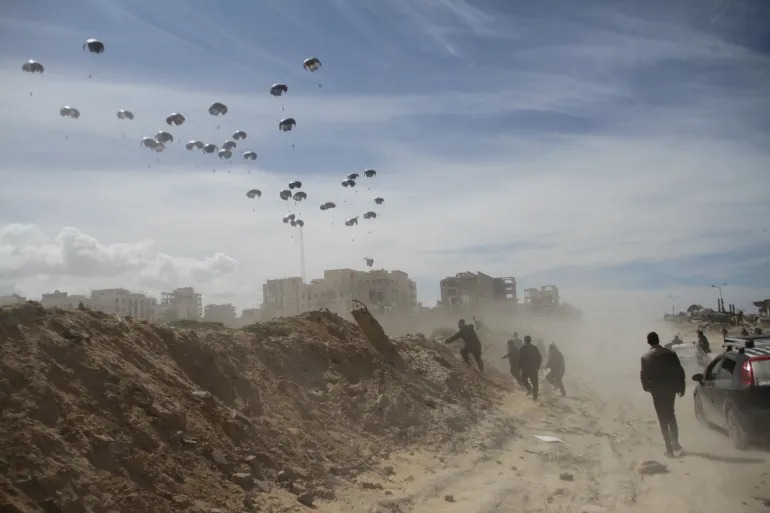 Air aid destroys solar panels at Baptist Hospital in Gaza