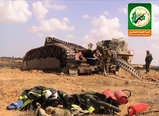 Al-Qassam Brigades announces explosion of Zionist tank east of Jabalia Al-Qassam Brigades announces explosion of Zionist tank east of Jabalia