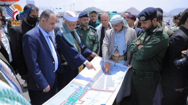 President reviews arrangements at Prophet’s Birthday event square in al-Sabeen Square