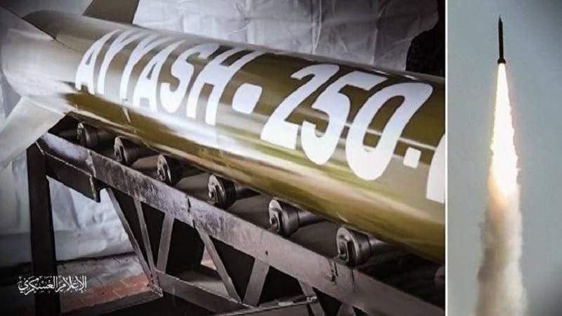 Al-Qassam Brigades bombard the enemy command in the far north of occupied Palestine with an “Ayyash 250” missile Al-Qassam Brigades bombard the enemy command in the far north of occupied Palestine with an “Ayyash 250” missile
