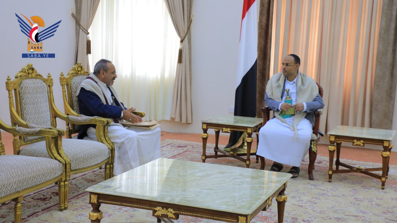 الرئيس المشاط يلتقي رئيس المركز الوطني للمعلومات المهندس النمري الرئيس المشاط يلتقي رئيس المركز الوطني للمعلومات المهندس النمري