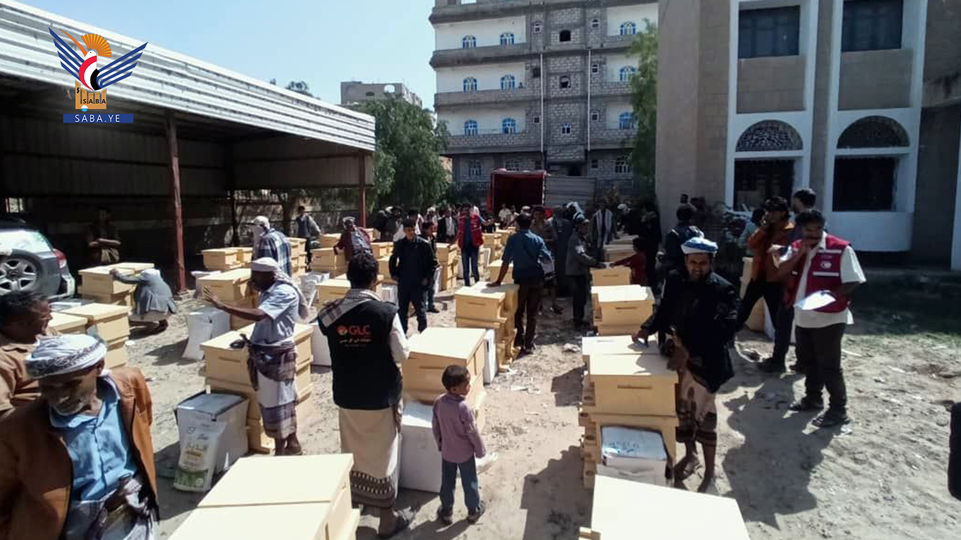 Distribution de ruches dans les districts de Dhi Naim et Rif  Bayda