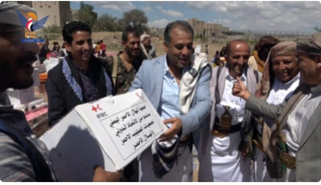 توزیع کمک‌های بشردوستانه برای آسیب دیدگان و آوارگان سیل در رداع استان البیضاء