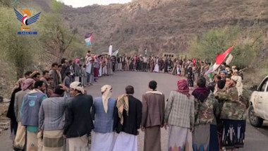 Tribal solidarity stand in Jabal al-Sharq district supports Palestinians Tribal solidarity stand in Jabal al-Sharq district supports Palestinians