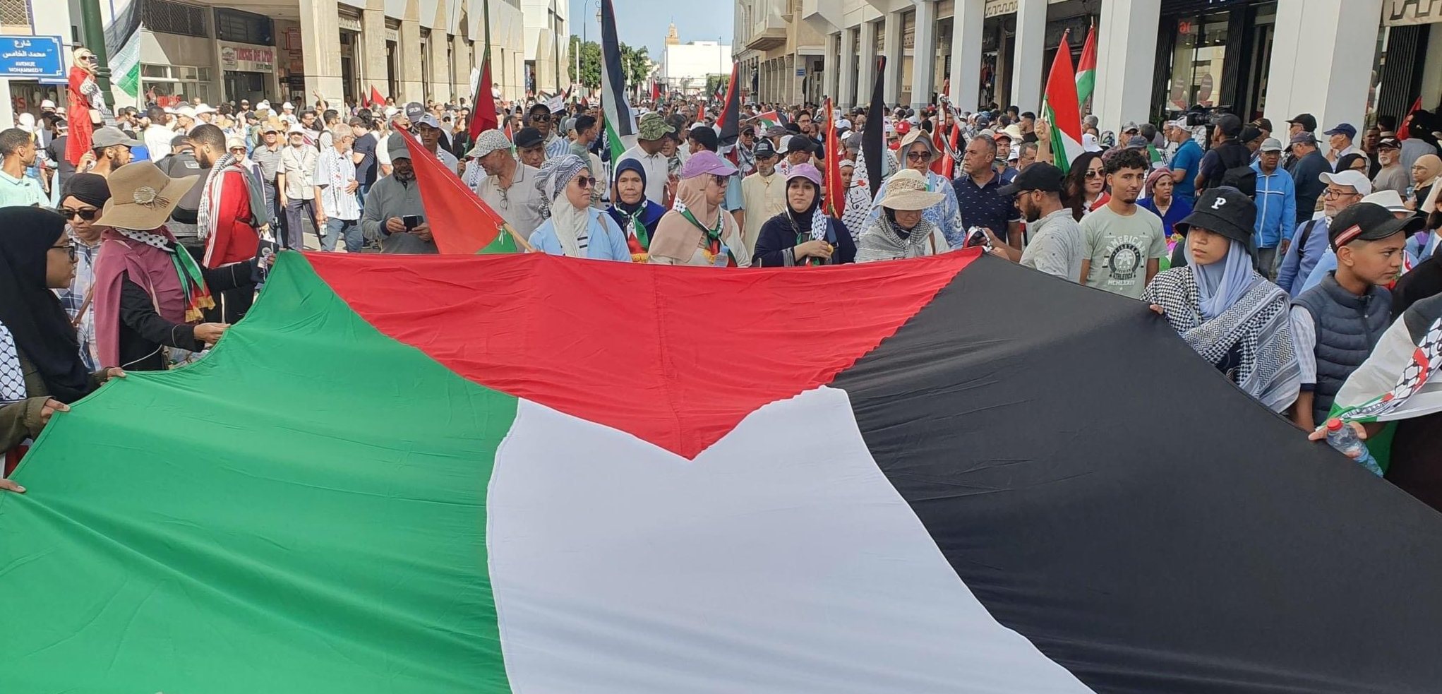 Morocco: Rabat witnesses major popular march in support of Palestine & Lebanon on Morocco: Rabat witnesses major popular march in support of Palestine & Lebanon on