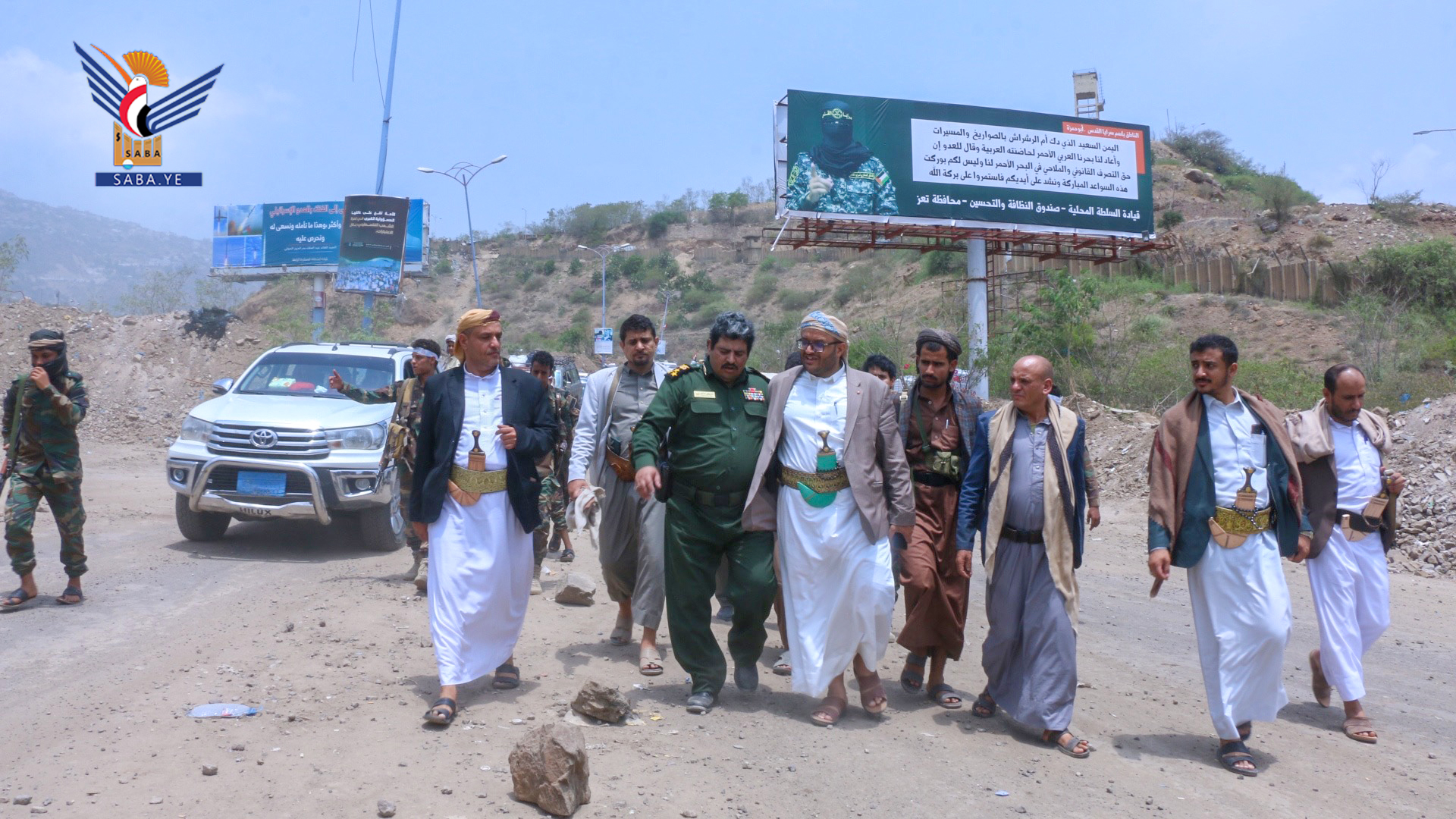 Al-Musawa inspecte le flux du trafic au port oriental de Taiz - Al-Hawban TAIZ Al-Musawa inspecte le flux du trafic au port oriental de Taiz - Al-Hawban TAIZ
