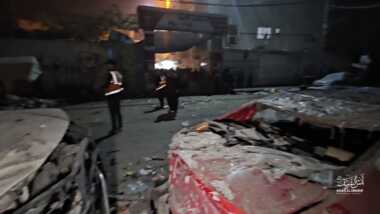 Das Medienbüro der Regierung in Gaza verurteilt den Bombenanschlag des zionistischen Feindes auf das Krankenhaus „Kamal Adwan“