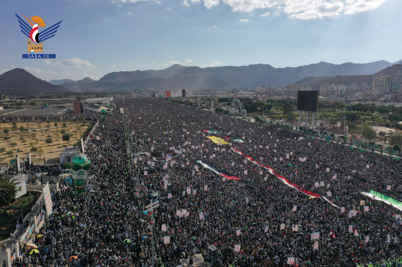اليمنيون يبهرون العالم بحشود ملايينية تأكيدا على ثبات موقفهم في نصرة الشعب الفلسطيني