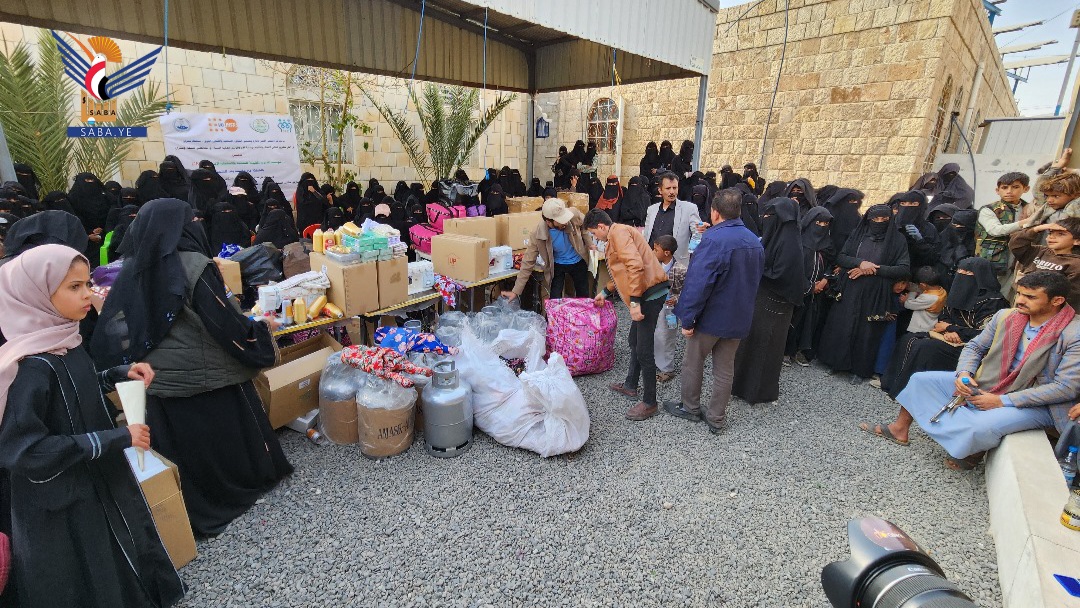 Lancement de la distribution du sac d'autonomisation économique aux familles ciblées dans le district de Kharif, Amran Lancement de la distribution du sac d'autonomisation économique aux familles ciblées dans le district de Kharif, Amran
