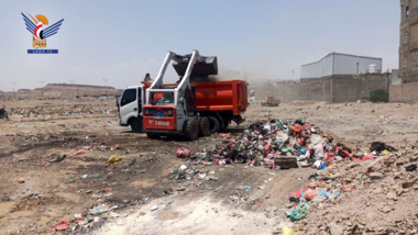 Sauberkeitskampagne in den Bezirken Sho'ub und Bani Al-Harith der Stadtverwaltung