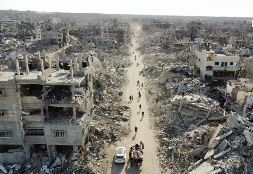 Ceasefire second day.. efforts to pick up dead bodies Ceasefire second day.. efforts to pick up dead bodies