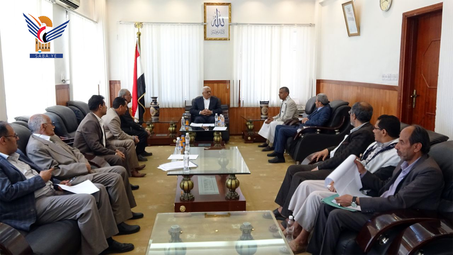 دیدار وزیر دادگستری با سرپرست انجمن بانک های یمن