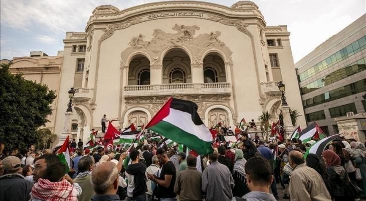 Demonstrations in Tunisia rejecting Washington's support for genocide crimes in Gaza Demonstrations in Tunisia rejecting Washington's support for genocide crimes in Gaza