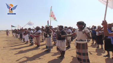 Fête populaire à Hodeida en solidarité avec le peuple palestinien Fête populaire à Hodeida en solidarité avec le peuple palestinien